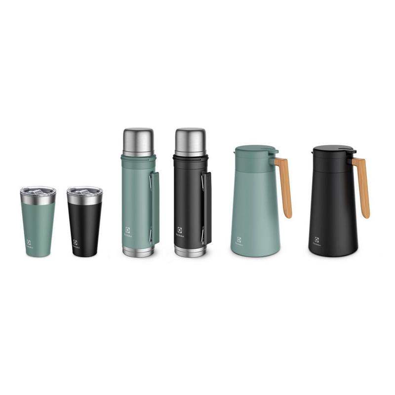 Garrafa Térmica Electrolux 1,8L Verde Fosca Sense Com Bico Corta